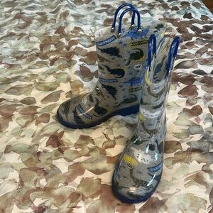 Size 3, kids rain boots